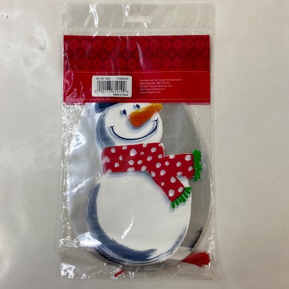 Snowman Shaped Treat Sacks Twist Ties 20 Pack 5"X8.25" Holiday Treats Gifts - Picture 2 of 4